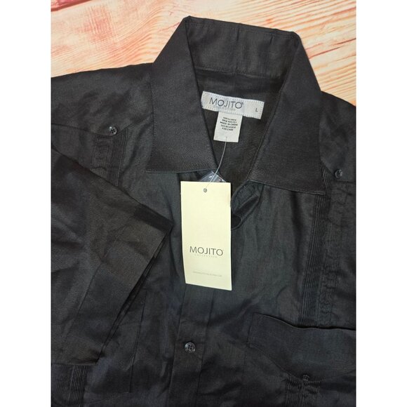 Mojito Collection Titos Handmade Vodka Guayabera Shirt Large NWT - Picture 4 of 7